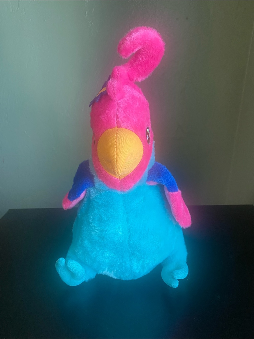 The Petting Zoo Pink Blue Flower Bird Stuffed Animal Plush